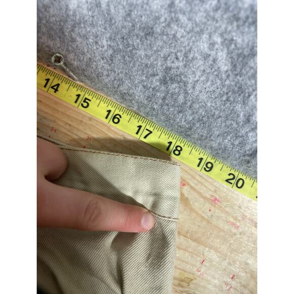 VINTAGE 90s Raw Blue ABR Shorts Mens 40 Khaki Keep On Dog Hiphop Baggy Jorts - Picture 7 of 7